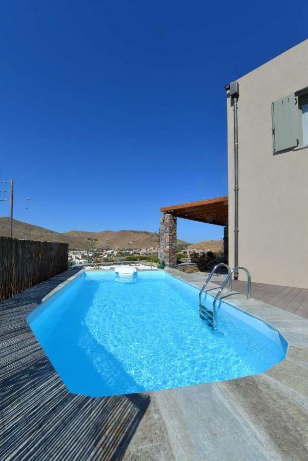 Luxurious 2019Blt Seaview Villa Wth Swimming Pool Korissia (Kea) Exterior foto
