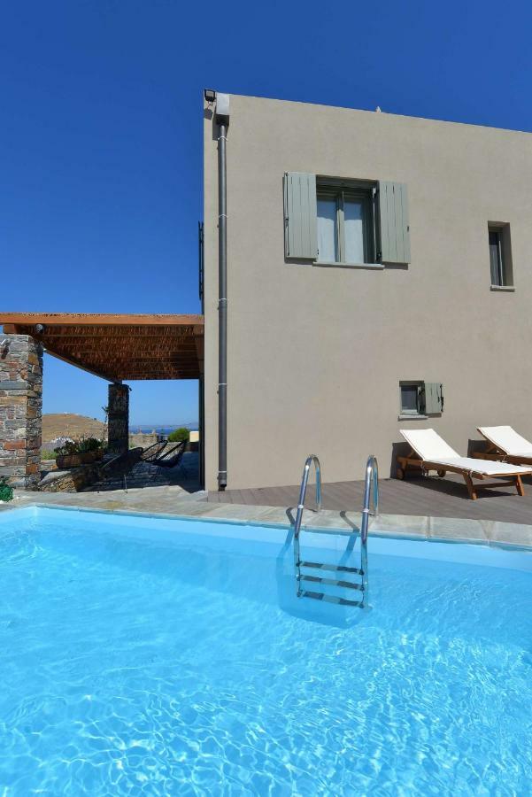 Luxurious 2019Blt Seaview Villa Wth Swimming Pool Korissia (Kea) Exterior foto